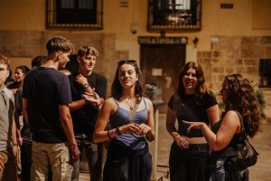 partying in Barcelona